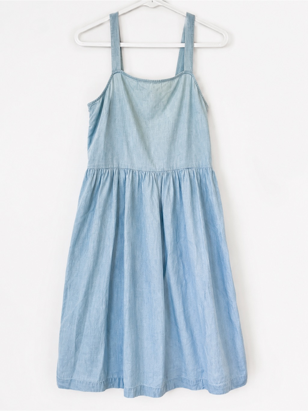 J. By J.Crew Chambray Smocked Back Dress Medium